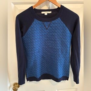Boden Navy Blue Blue Sweater, Embellished Front, Size 4